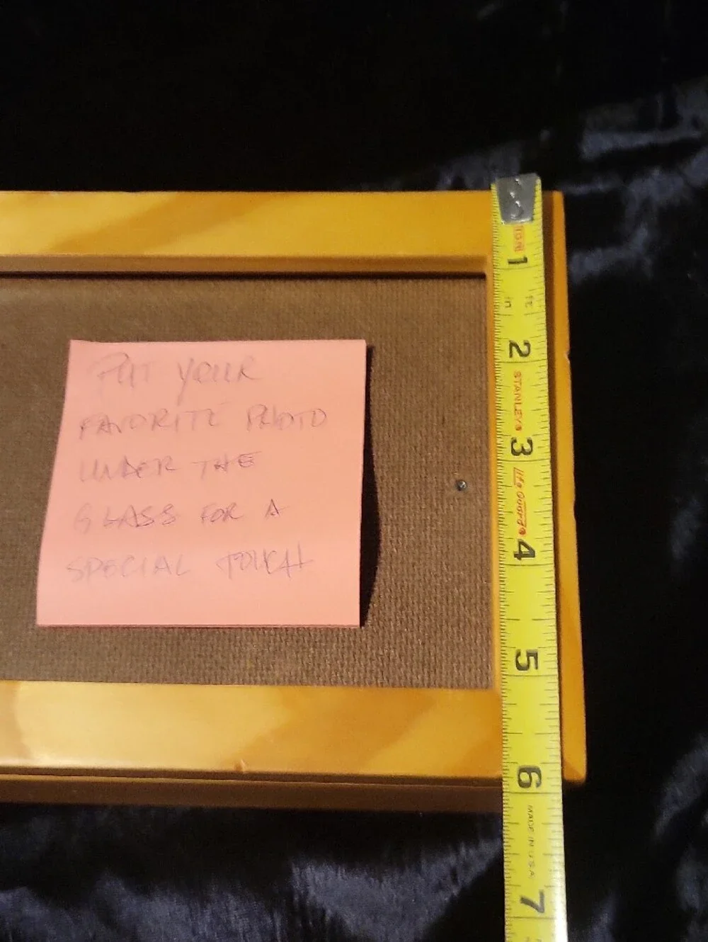 Natural Wood Jewelry Box with Glass Interior Lid for a Photo Insert